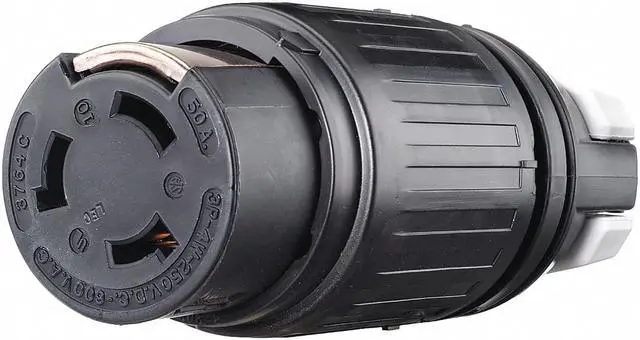 Main image of Bryant Locking Connector,Black,Nylon,3 Poles  3764