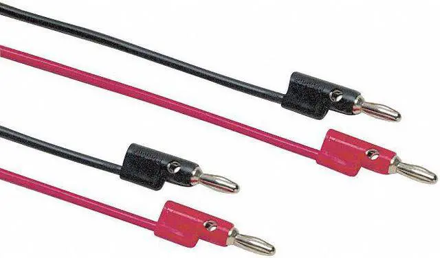 Main image of POMONA ELECTRONICS B-24-0 Banana Plug Patch Cord, 24 in, Polypropylene, Black
