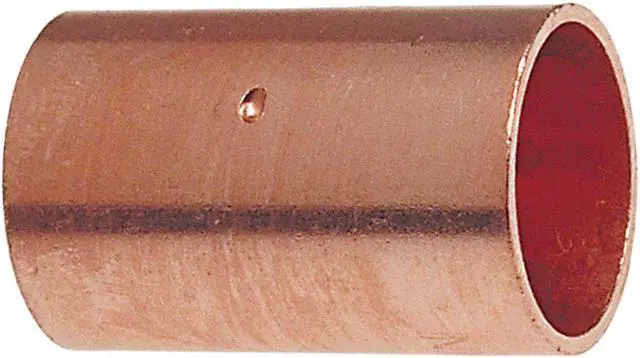 Alt view image 2 of 2 - NIBCO 600DS 3/8 3/8" NOM C Copper Coupling with Stop