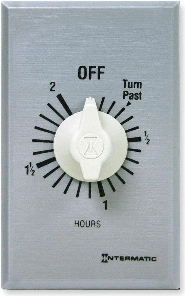 Main image of INTERMATIC FF32H Timer,Spring Wound,2 Hr,SPDT,Silver