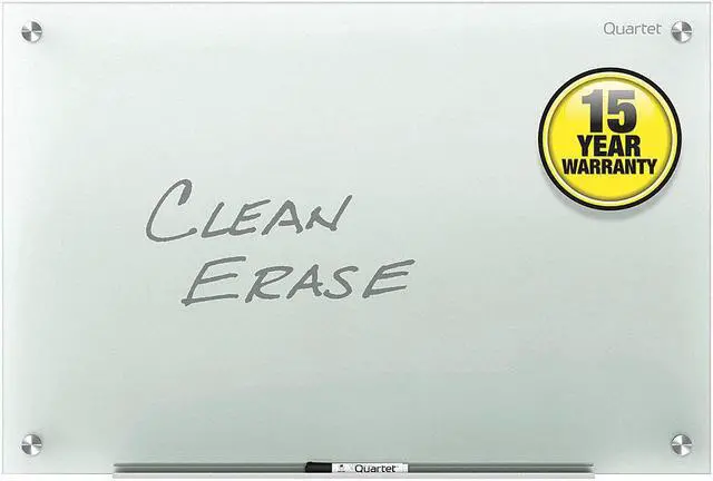 Alt view image 9 of 16 - Quartet Infinity Dry-Erase Whiteboard - 96" (8 ft) Width x 48" (4 ft) Height - Frost Tempered Glass Surface - Horizontal/Vertical - G9648F