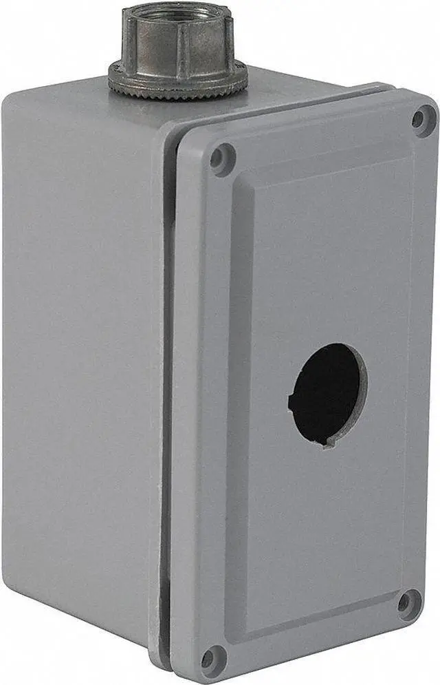 Main image of SCHNEIDER ELECTRIC 9001SKY1 Pushbutton Enclosure,30mm,1 Hole,Plastic