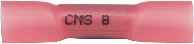 Main image of VELVAC 055068-10 Butt Splice Wire Connector, 8 AWG Max, Pink, Nylon, Polyolefin