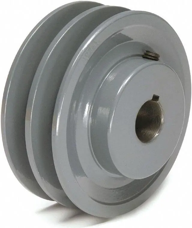 Alt view image 2 of 2 - TB WOOD'S 2BK471 1" Fixed Bore 2-Groove Standard V-Belt Pulley 4.45" OD