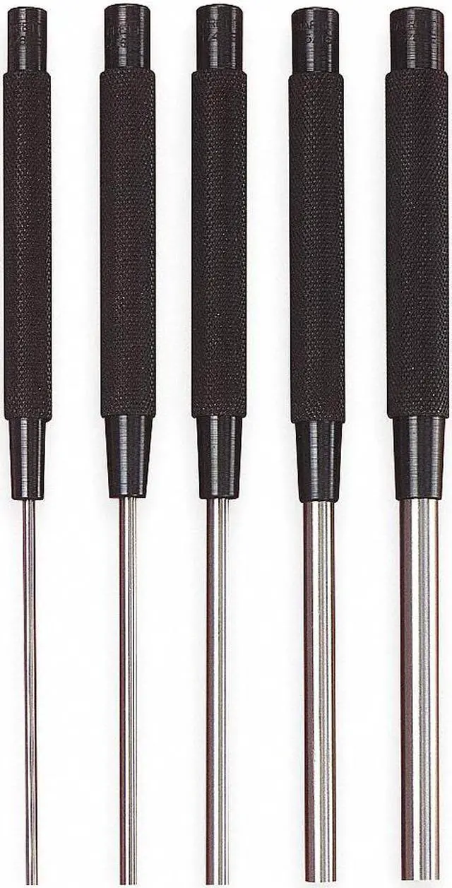 Main image of Starrett Drive Pin Punch Set,5 Pieces,Steel  S248
