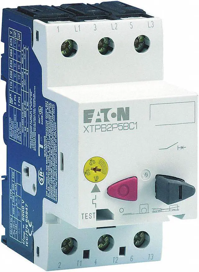 Alt view image 3 of 3 - EATON XTPB004BC1 Manual Mtr Protector, 4A, PushBttn, Frame B