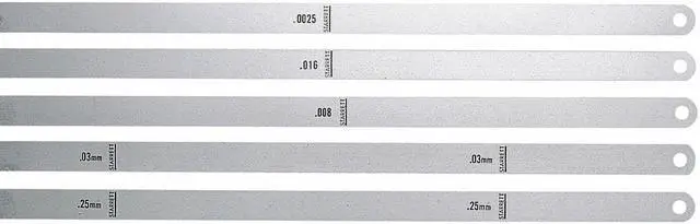 Main image of STARRETT 667-1/2 Thickness Gage,0.0005 In,1/2 x 12 In