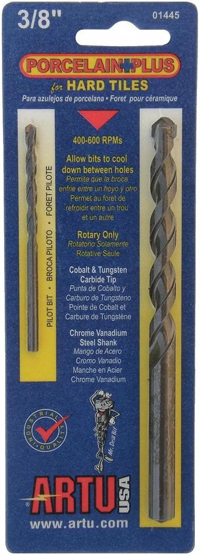 Alt view image 3 of 7 - ARTU USA INC Porcelain And Tile Drill Bit.