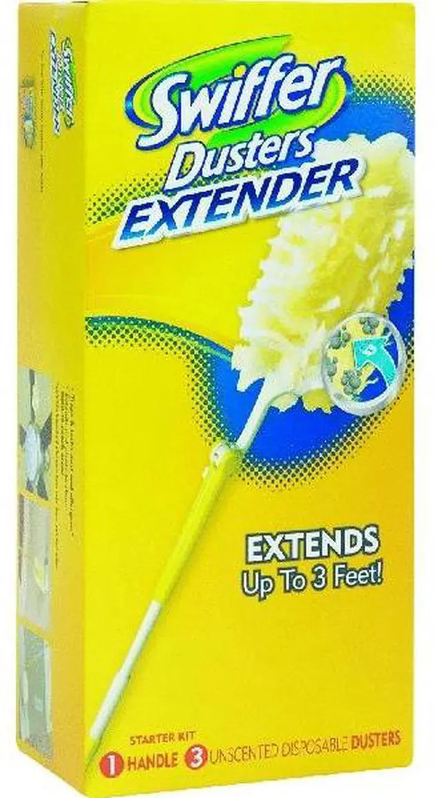 Alt view image 2 of 20 - Swiffer 360 Dusters Plastic Handle Extends to 3 ft 1 Handle & 3 Dusters/Kit