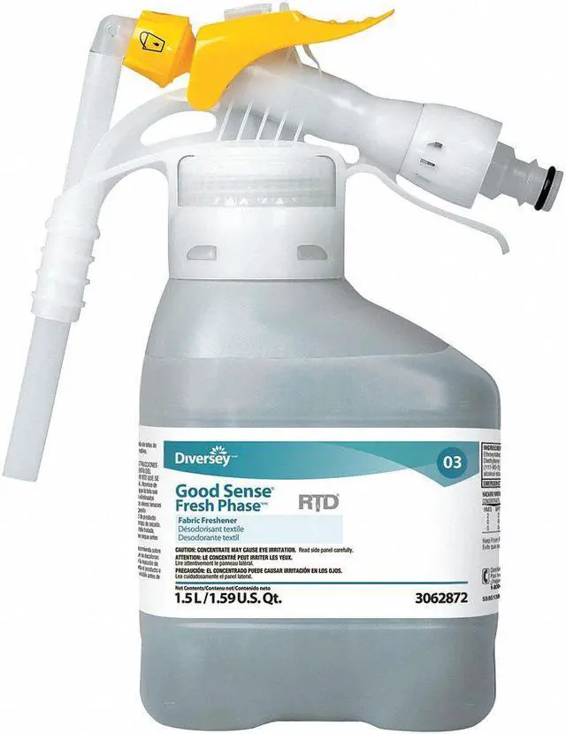 Main image of DIVERSEY 93062872 Fabric Freshener, 1.5 L Hose End Connection Bottle, Liquid,