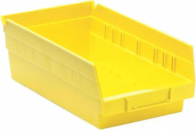 Main image of QUANTUM STORAGE SYSTEMS QSB102YL Yellow Shelf Bin, 11-5/8"L x 6-5/8"W x 4"H