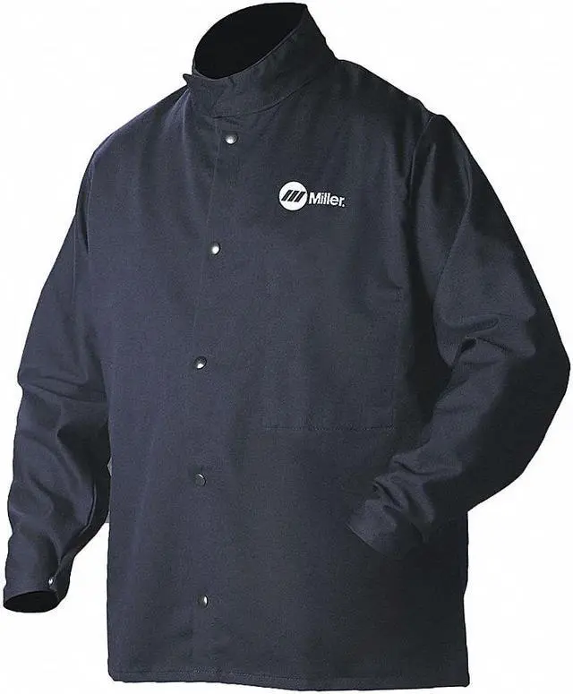 Alt view image 2 of 6 - Miller 244756 Classic Cloth Welding Jacket, 4X-Large