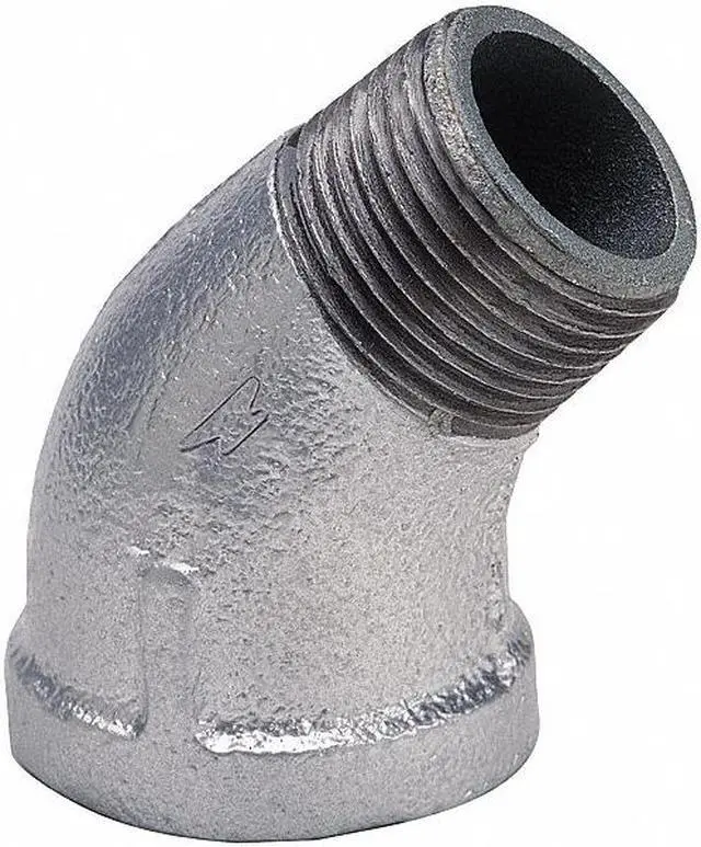 Alt view image 2 of 2 - ANVIL 0311027007 3/8" FNPT x MNPT Galvanized 45 Degree Street Elbow