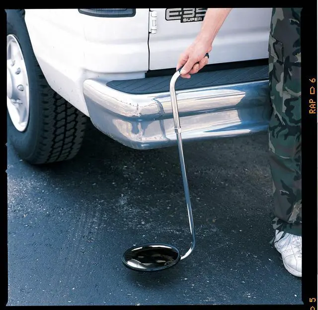 Main image of SEE ALL INDUSTRIES SUC-PLX8C Inspection Mirror,8 dia.,Acrylic/Chrome