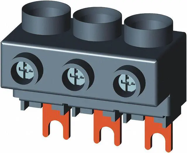Alt view image 2 of 2 - SIEMENS 3RV29255AB Three-Phase Terminal For 3RV2