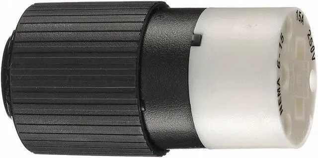 Main image of BRYANT BRY5669NC Straight Blade Connector, 6-15R, 15 A, 250V AC, 2 Pole, 3