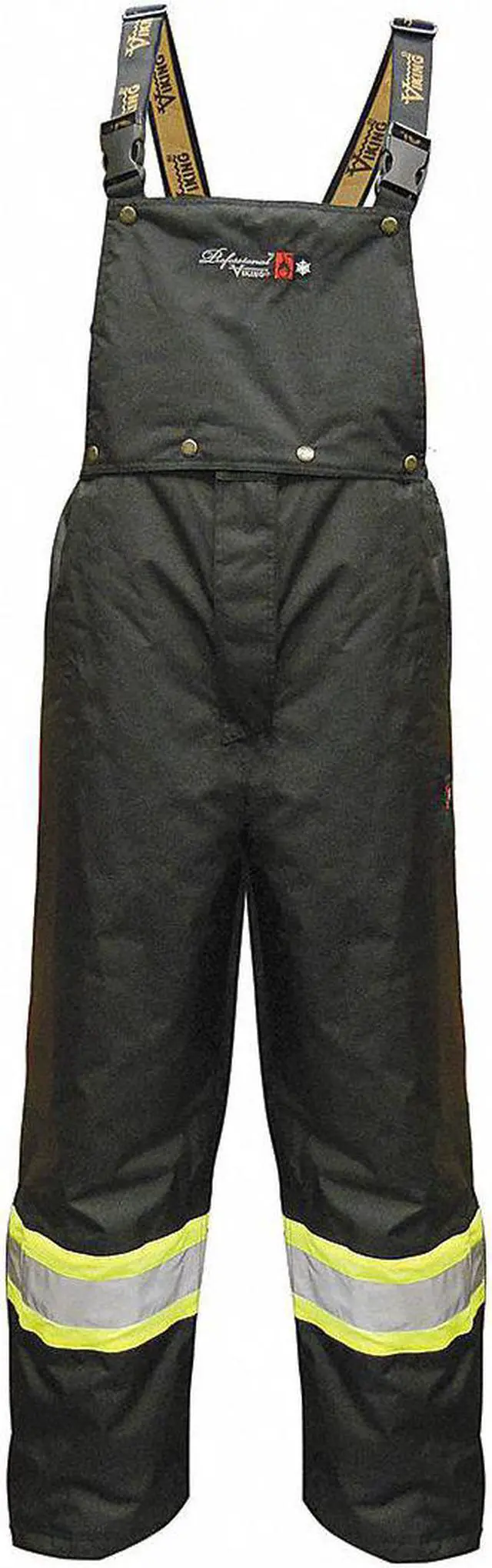 Alt view image 2 of 2 - VIKING 3907FRWP-XXXXL Flame-Resistant Insulated Rain Bib Pants, 4XL, 33 in