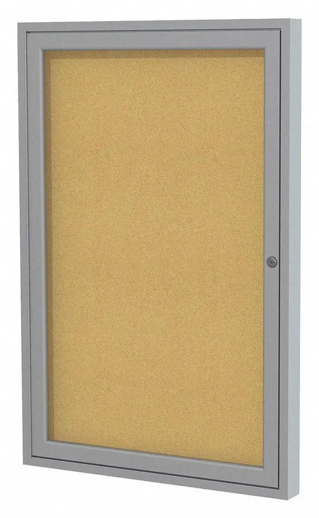 Alt view image 7 of 11 - GHENT PA13624K Enclosed Cork Bulletin Board 36" x 24", 1 Door