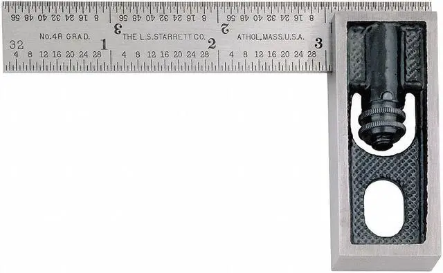 Main image of STARRETT 13A Double Square,3-1/2x9/16 In,4R Grad,2 Pc