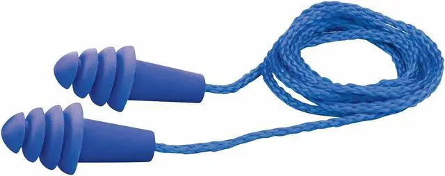 Alt view image 4 of 7 - DELTA PLUS EP-411 Quattro(TM) Reusable Rubber Vinyl Ear Plugs, Flanged Shape,
