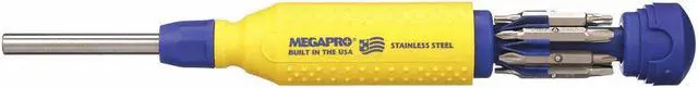 Main image of MEGAPRO 151SS-B Phillips, Square, Star, Slot Bit 8 1/2 in, Drive Size: 1/4 in ,