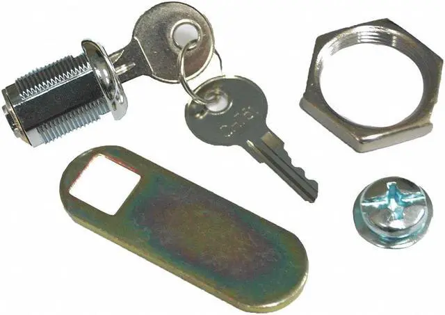 Alt view image 2 of 4 - Rubbermaid Replacement Lock and Keys for Cleaning Carts, Silver