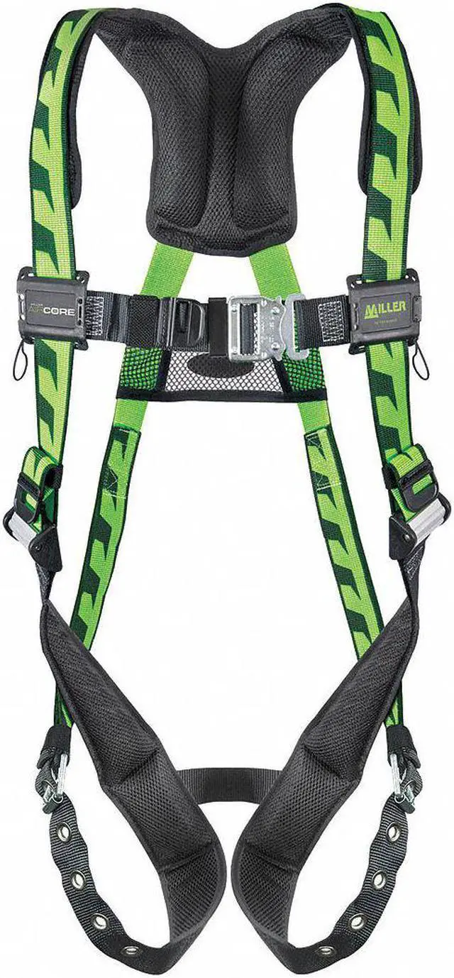 Alt view image 2 of 2 - HONEYWELL MILLER AC-TB2/3XLGN AirCore(TM) Full Body Harness, 2XL/3XL, 400 lb.,