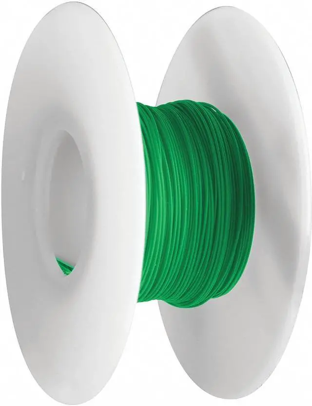 Alt view image 2 of 3 - OK INDUSTRIES R30G-0100 Kynar(R) Copper Wire,30 AWG,Green