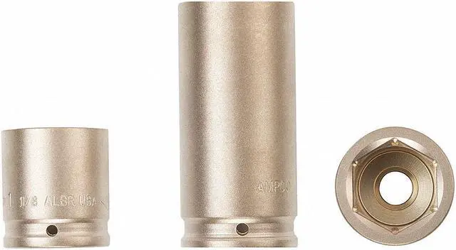 Alt view image 2 of 2 - AMPCO DWI-3/4D1-1/2 3/4" Dr, 1-1/2" Size, SAE Impact Socket, 6 Pts