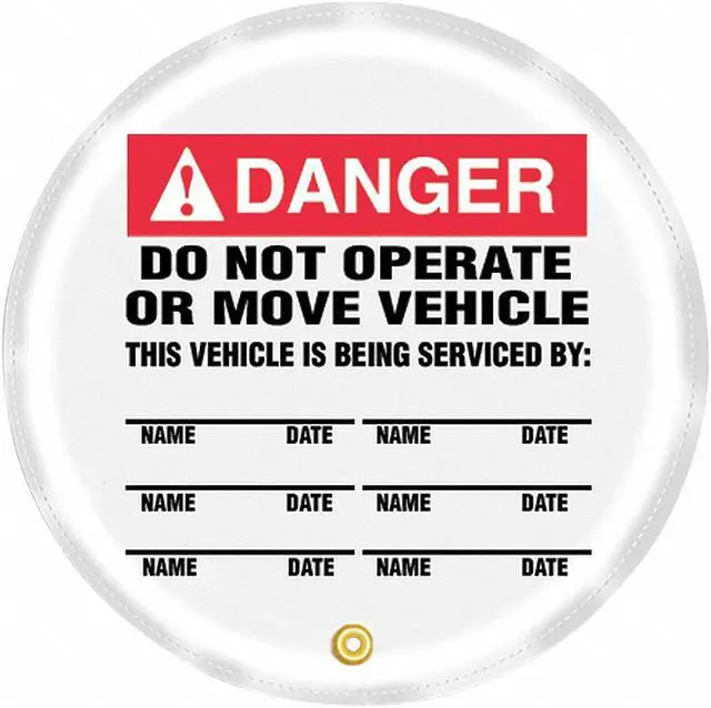 Main image of Accuform Steering Wheel Cover,Do Not Operate,20 HAWA KDD722