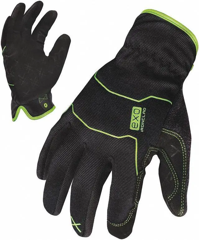 Alt view image 2 of 3 - IRONCLAD EXO-MUG-02-S Small Black Suede Puller Cuff Mechanics Gloves