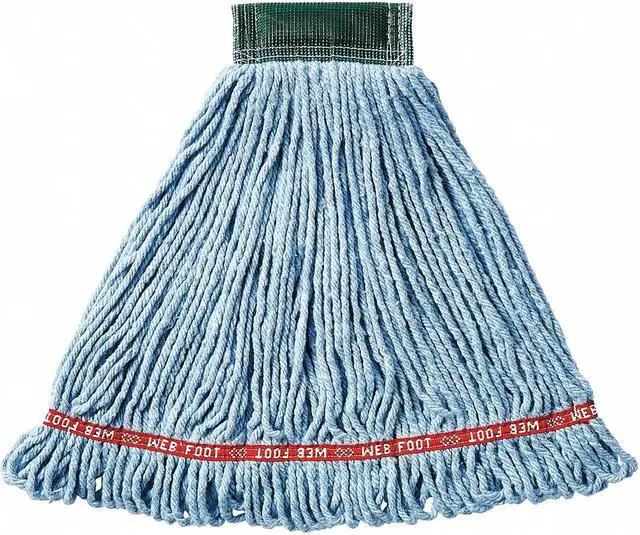 Main image of Rubbermaid Side Gate Synthetic String Mop Head, Blue FGA25206BL00