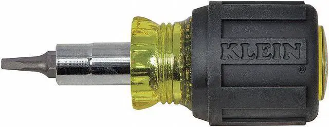 Main image of Multi-Bit Screwdriver 6-Pc., 6-in-1, General Purpose, 3-1/4" Overall Length