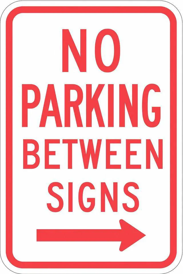 Main image of LYLE T1-1051-HI_12x18 No Parking Sign, 12" W, 18" H, English, Aluminum, White