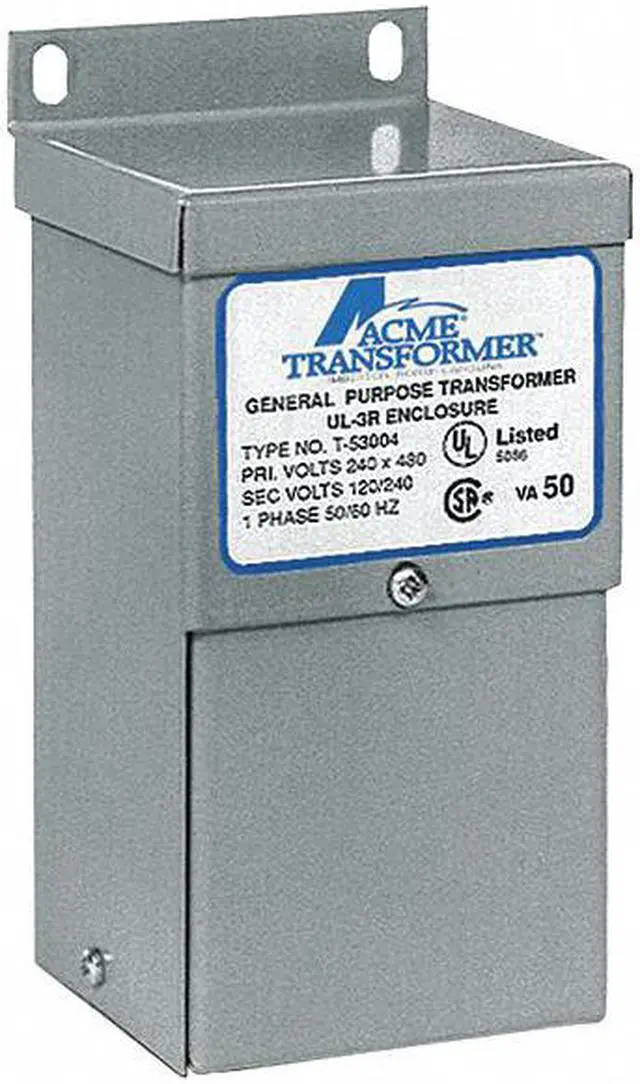 Alt view image 2 of 4 - ACME ELECTRIC T153004 Low Voltage Distribution Transformer, 0.05 kVA, NEMA 3R,