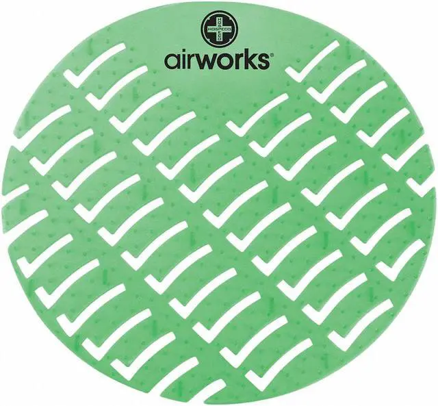 Alt view image 3 of 5 - AIR WORKS AWUS005-BX Urinal Screen, Round, Evergreen, PK60