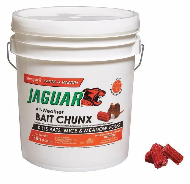 Alt view image 2 of 2 - Jaguar Rodenticide, Chunks, 18 lb., Brodifacoum Red 31418