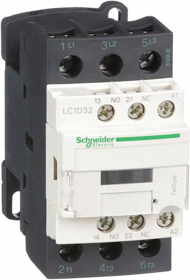 Main image of SCHNEIDER ELECTRIC LC1D32B7 IEC Magnetic Contactor, 1NC/1NO, 24V AC, 3 P,