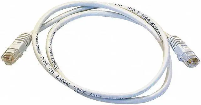 Main image of Monoprice Cat5e Ethernet Patch Cable - 3 Feet - White | Network Internet Cord - RJ45, Stranded, 350Mhz, UTP, Pure Bare Copper Wire, 24AWG