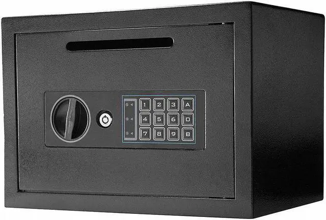 Alt view image 10 of 13 - Barska Black Compact Keypad Depository Safe