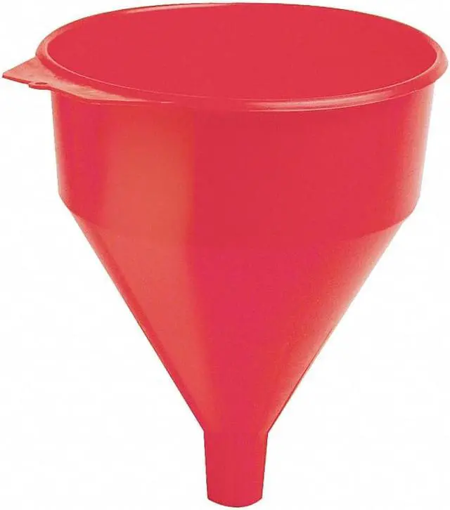 Alt view image 2 of 7 - Polyethylene,6 qt.,10-1/2",1-5/16",Red FUNNEL KING 32006
