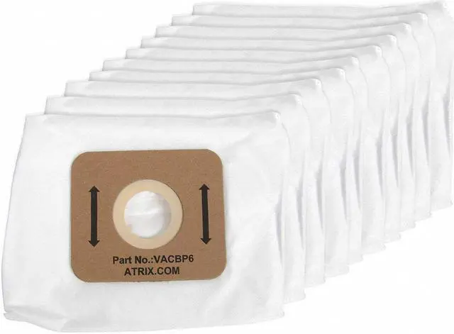 Main image of Atrix International Vacuum Bag 8 qt.  Includes 10 HEPA Vacuum Bags VACBP6-10P