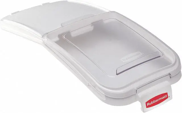 Main image of Rubbermaid 29" x 12-1/8" x 2" Polypropylene Storage Bin Lid, White FG9F7700CLR