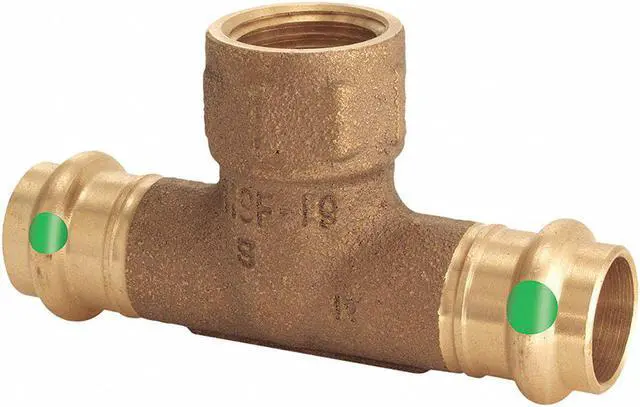 Main image of Viega ProPress 2917.2ZL Bronze Tee, 1" x 1" x 1/2"