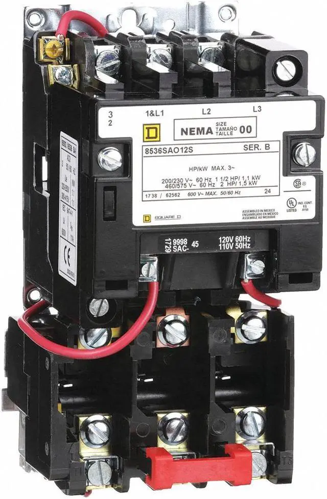 Main image of SQUARE D 8536SAO12V02S Nonreversing Magnetic Motor Starter, No Enclosure NEMA