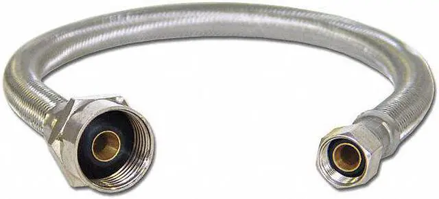 Alt view image 3 of 3 - KISSLER 88-2909 Toilet Supply Line,3/8x7/8,20in.L