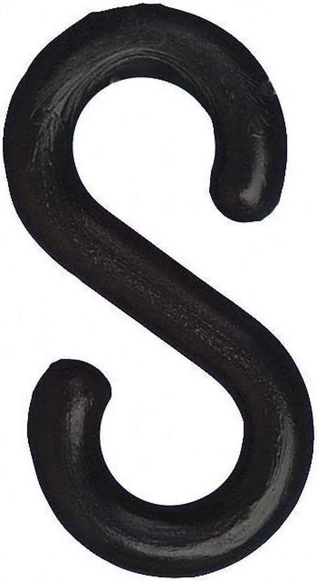 Main image of MR. CHAIN 50303-10 2" S-Hook - Black, Acetal, 10 pk