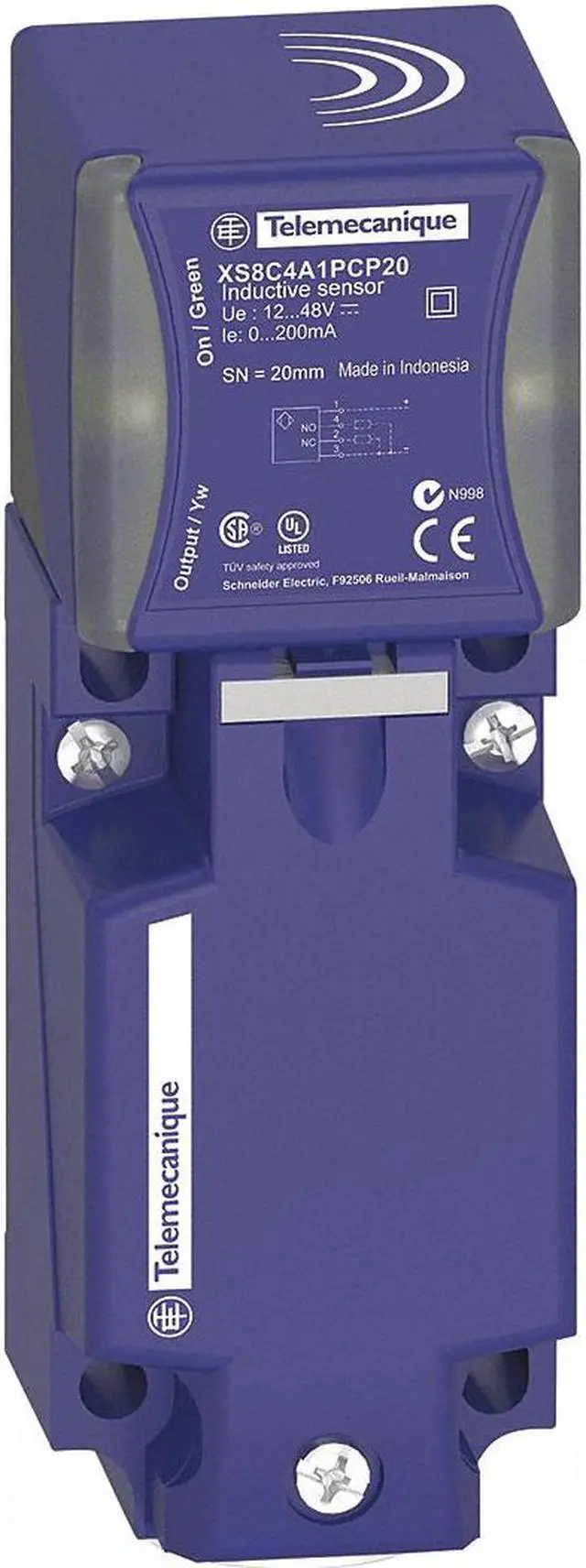 Main image of TELEMECANIQUE SENSORS XS8C4A1MPN12 Rectngulr Proximity Sensr,Indctiv,2 Wire