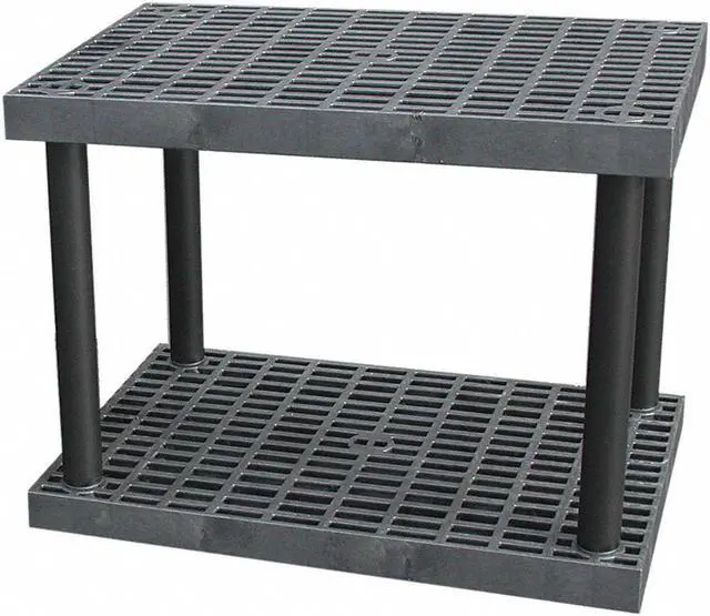 Alt view image 2 of 7 - STRUCTURAL PLASTICS S3624B Freestanding Plastic Shelving, Open Style, 24 in D,