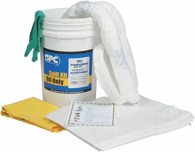 Alt view image 2 of 5 - BRADY SPC ABSORBENTS SKO-BKT Spill Kit, Oil-Based Liquids, White